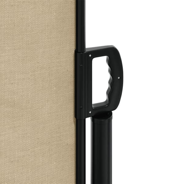 vidaXL Uttrekkbar sidemarkise beige 220x1000 cm