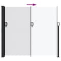 Miniatyrbillede 5 af 8: vidaXL sammenrullelig sidemarkise 180x600 cm hvid