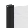 Miniatyrbillede 7 af 8: vidaXL sammenrullelig sidemarkise 180x600 cm hvid