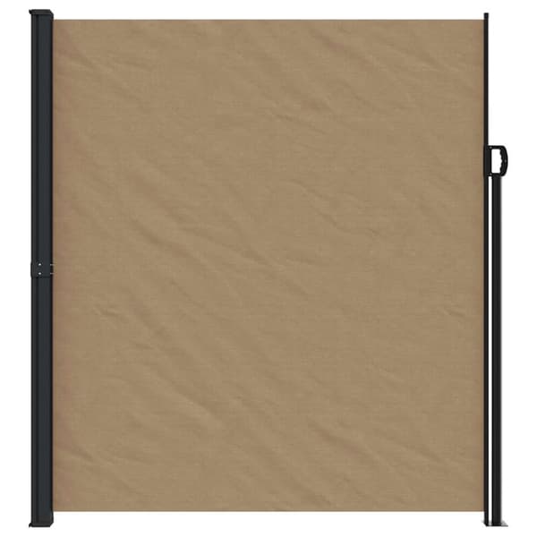 vidaXL sammenrullelig sidemarkise 220x600 cm gråbrun