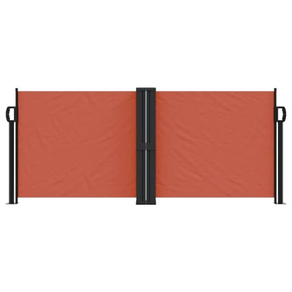 vidaXL Uttrekkbar sidemarkise 100x600 cm terrakotta