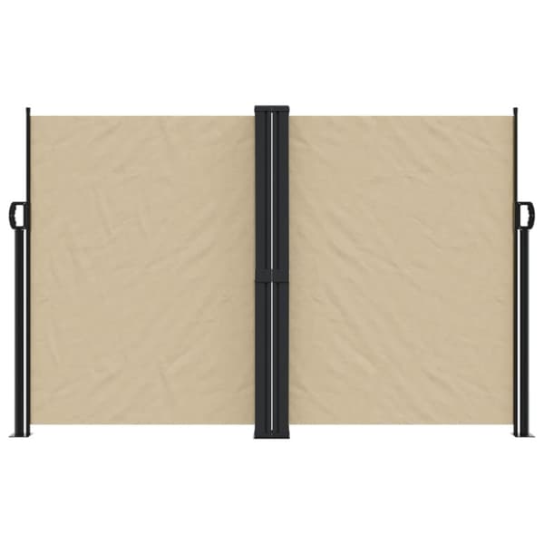 vidaXL Uttrekkbar sidemarkise beige 160x600 cm
