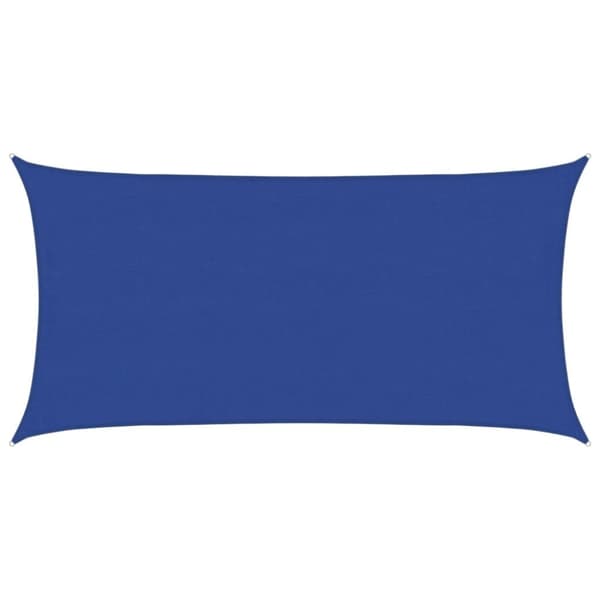 vidaXL Solsegel 160 g/m² rektangulär blå 4x7 m HDPE