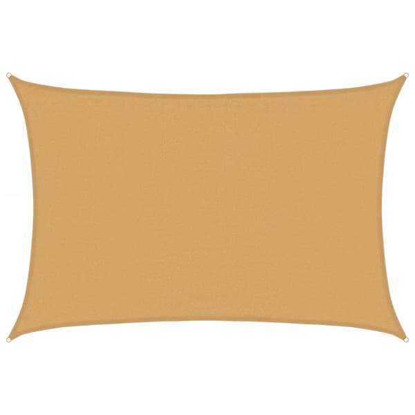 vidaXL Solsegel 160 g/m² rektangulär sand 3,5x5 m HDPE