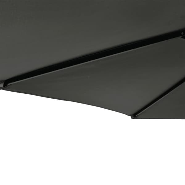 vidaXL Hageparasoll med stålstang antrasitt 225x225x212 cm