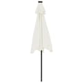 Miniatyrbillede 7 af 11: vidaXL parasol med LED-lys og stålstang 225x225x212 cm hvid