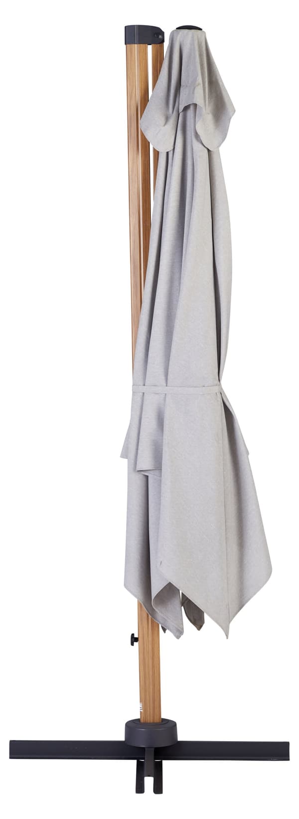 Egon hængeparasol teak, beige.