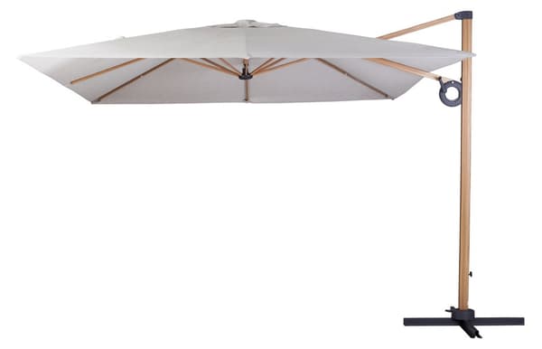 Egon hængeparasol teak, beige.