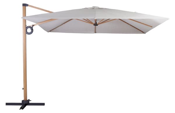 Egon hængeparasol teak, beige.