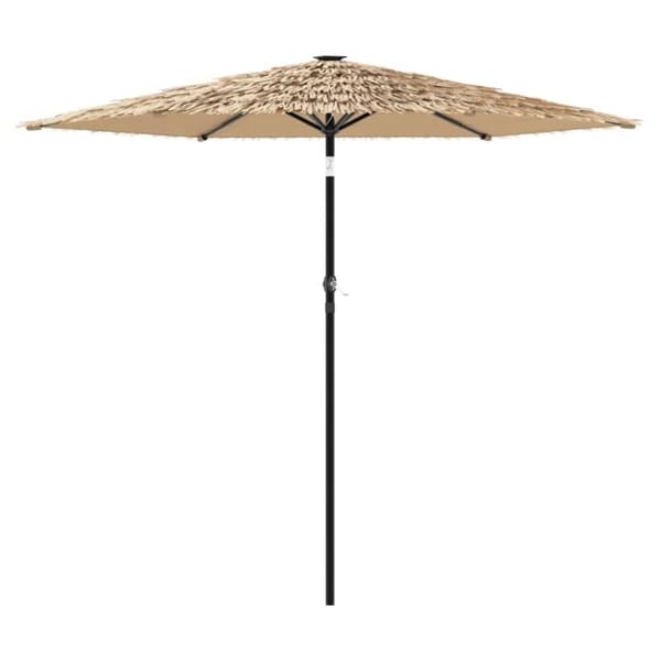 vidaXL Hageparasoll med stålstang brun 268x268x226 cm