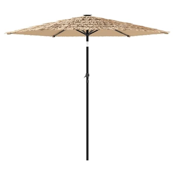 vidaXL Hageparasoll med stålstang brun 268x268x226 cm