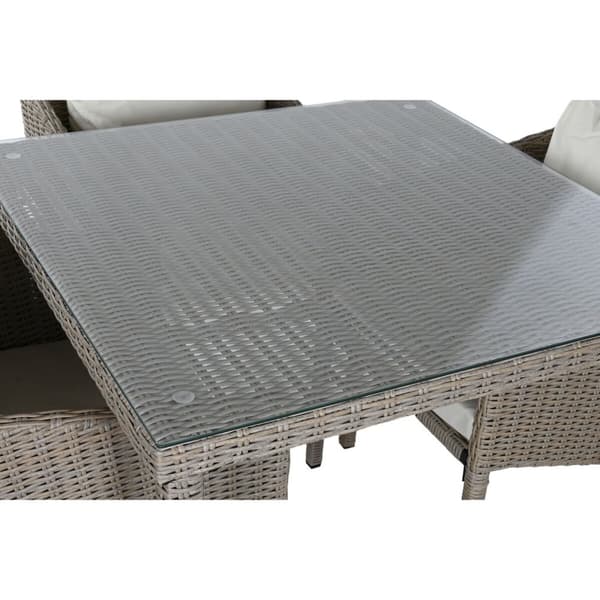 Pöytäsetti 4 tuolilla Home ESPRIT 90 x 90 x 72 cm