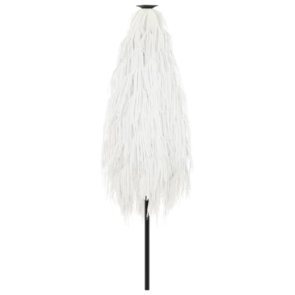 vidaXL parasol med stålstang 223x223x213 cm hvid