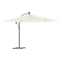 Miniatyrbillede 3 af 11: vidaXL haveparasol med stålstang 290x290x238 cm hvid