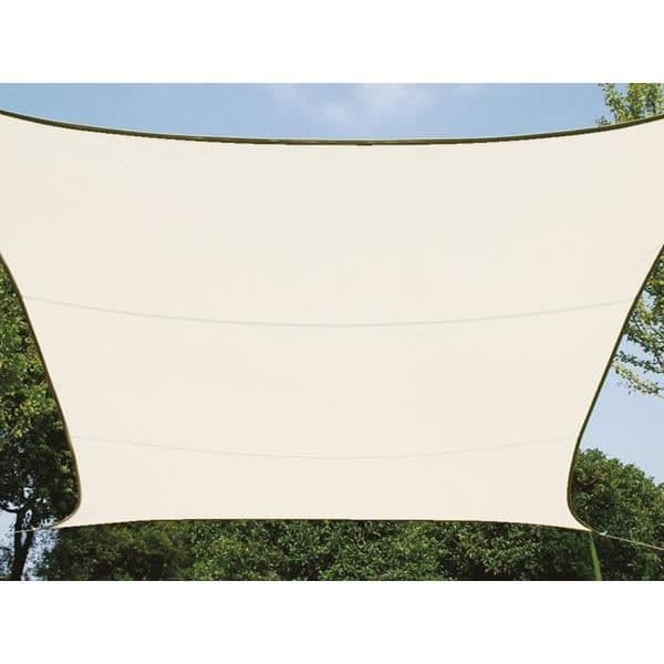Perel rektangulär nyansduk 2 x 3 meter kräm polyester