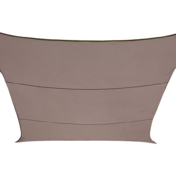 Perel rektangulär skärmduk 2 x 3 meter taupe polyester
