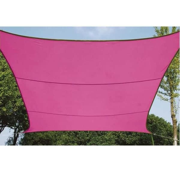 Fyrkantig nyans segel 3,6 m rosa