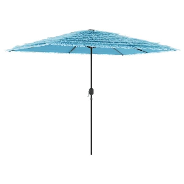 vidaXL Hageparasoll med stålstang blå 300x200x250 cm