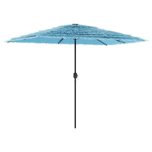 vidaXL Hageparasoll med stålstang blå 300x200x250 cm