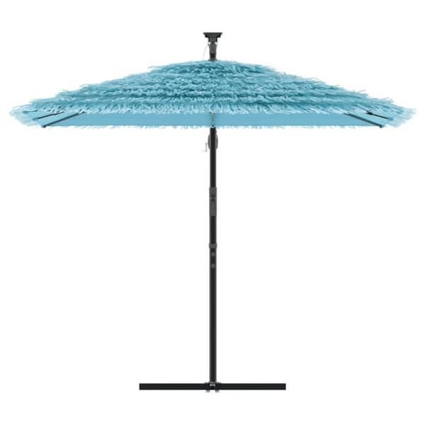 vidaXL haveparasol med stålstang 246x246x230 cm blå