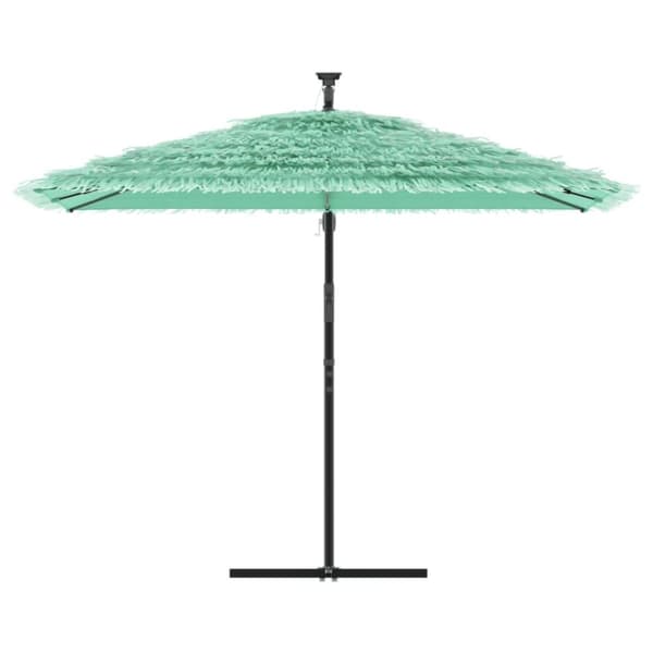 vidaXL haveparasol med stålstang 290x290x238 cm grøn
