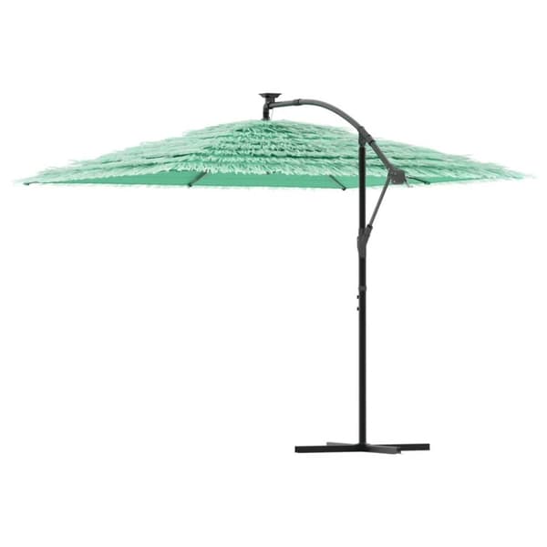 vidaXL haveparasol med stålstang 290x290x238 cm grøn