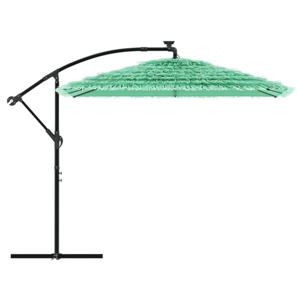 vidaXL Puutarhan aurinkovarjo puutolppa vihreä 246x246x230 cm