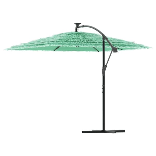 vidaXL Puutarhan aurinkovarjo puutolppa vihreä 246x246x230 cm