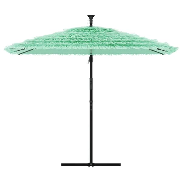 vidaXL haveparasol med stålstang 269x269x235 cm grøn
