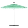 Miniatyrbillede 4 af 11: vidaXL haveparasol med stålstang 269x269x235 cm grøn