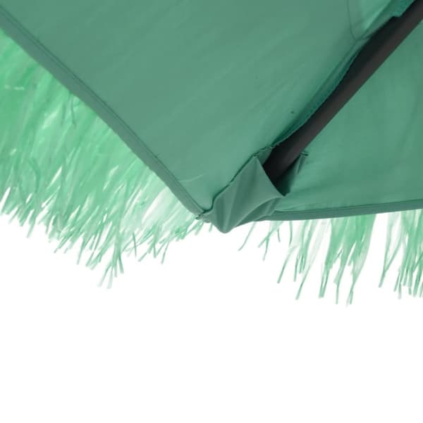 vidaXL haveparasol med stålstang 269x269x235 cm grøn