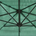 Miniatyrbillede 10 af 11: vidaXL haveparasol med stålstang 269x269x235 cm grøn