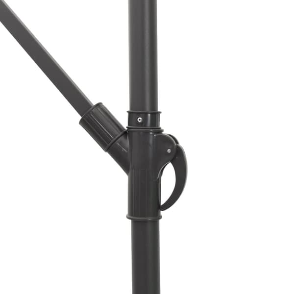 vidaXL haveparasol med stålstang 269x269x235 cm grøn