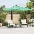 Miniatyrbillede 2 af 11: vidaXL haveparasol med stålstang 269x269x235 cm grøn