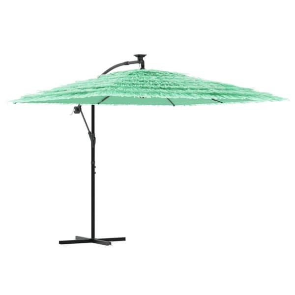 vidaXL haveparasol med stålstang 269x269x235 cm grøn