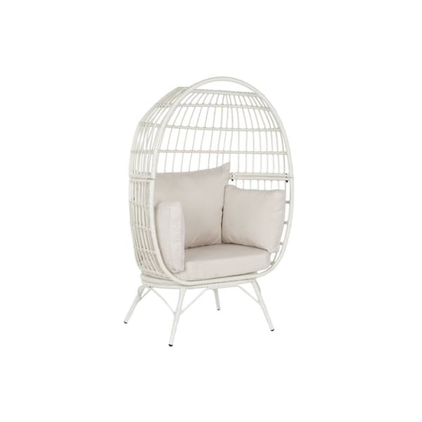 Trädgårdssoffa DKD Home Decor Vit Metall syntetisk rattan 99 x 71 x 147 cm