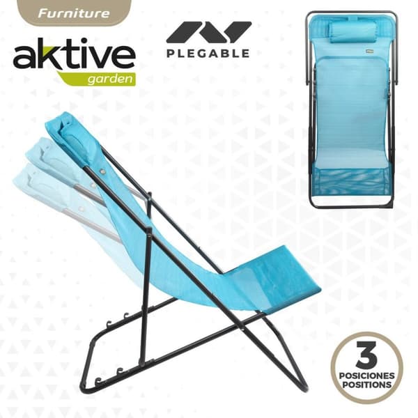 Lutbar vilstol Aktive Blå 53 x 87 x 78 cm (4 antal)