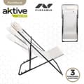 Miniatyrbild 4 av 7: Lutbar vilstol Aktive Vit 53 x 87 x 78 cm (4 antal)
