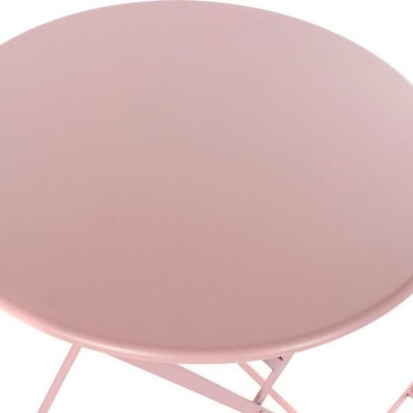 Bordsett med 2 stoler DKD Home Decor MB-177410 Rosa 60 x 60 x 75 cm (3 pcs)