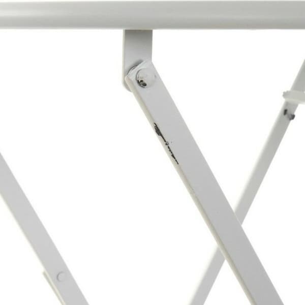 Bordsett med 2 stoler DKD Home Decor Hvit 80 cm 60 x 60 x 70 cm (3 pcs)