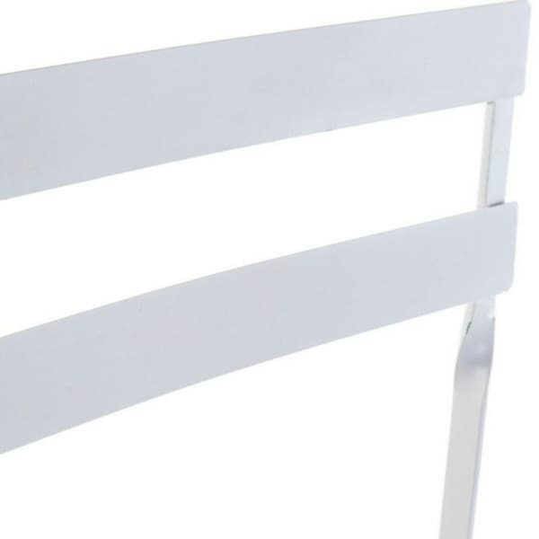 Bordsett med 2 stoler DKD Home Decor Hvit 80 cm 60 x 60 x 70 cm (3 pcs)