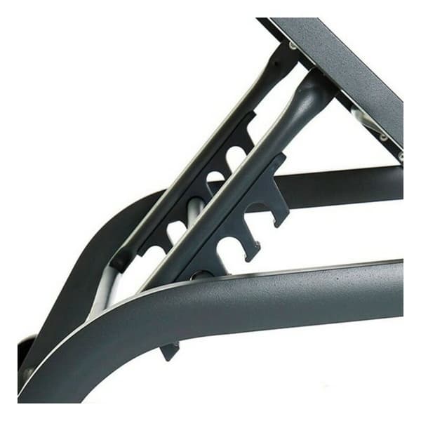 Aurinkotuoli DKD Home Decor Med hjul Grå PVC Aluminium (187,5 x 64 x 97 cm)
