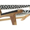Miniatyrbillede 4 af 8: Vrtni stol DKD Home Decor Hvid Sort Natur PVC Teak 65 x 80 x 68 cm