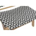 Miniatyrbillede 2 af 8: Vrtni stol DKD Home Decor Hvid Sort Natur PVC Teak 65 x 80 x 68 cm