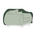 Miniatyrbillede 1 af 9: Sofa cover Altadex Grøn Polyester 130 x 90 x 70 cm