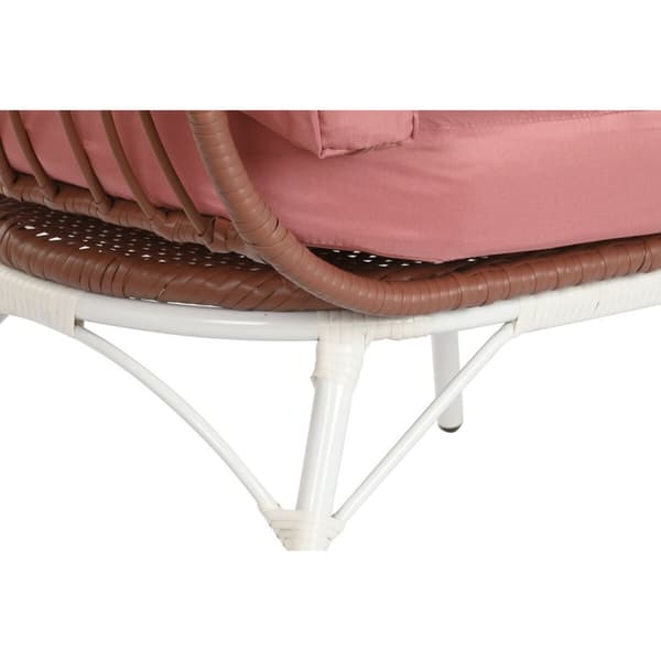 have DKD Home Decor 99 x 71 x 147 cm Metal Terrakotta syntetisk spanskrør Hvid