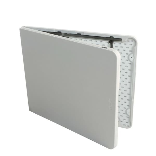 Sammenklappeligt bord Lifetime Hvid 185 x 74 x 76 cm Stål Plastik