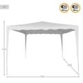 Miniatyrbillede 3 af 4: Gazebo Aktive 300 x 250 x 300 cm Stål Hvid Plastik