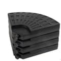 Miniatyrbillede 1 af 3: Fod for strandparasol Aktive 48 x 7,5 x 48 cm Plastik