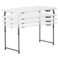 Miniatyrbillede 1 af 6: Sammenklappeligt bord Lifetime Hvid 122 x 91,5 x 61 cm Stål HDPE